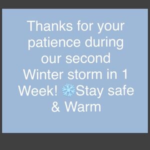 SCROLL FOR ❄️Thanks for your patience